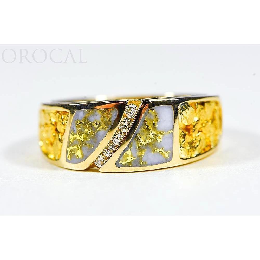 Gold Quartz Ladies Ring with Diamonds - RL731D10NQ-Destination Gold Detectors