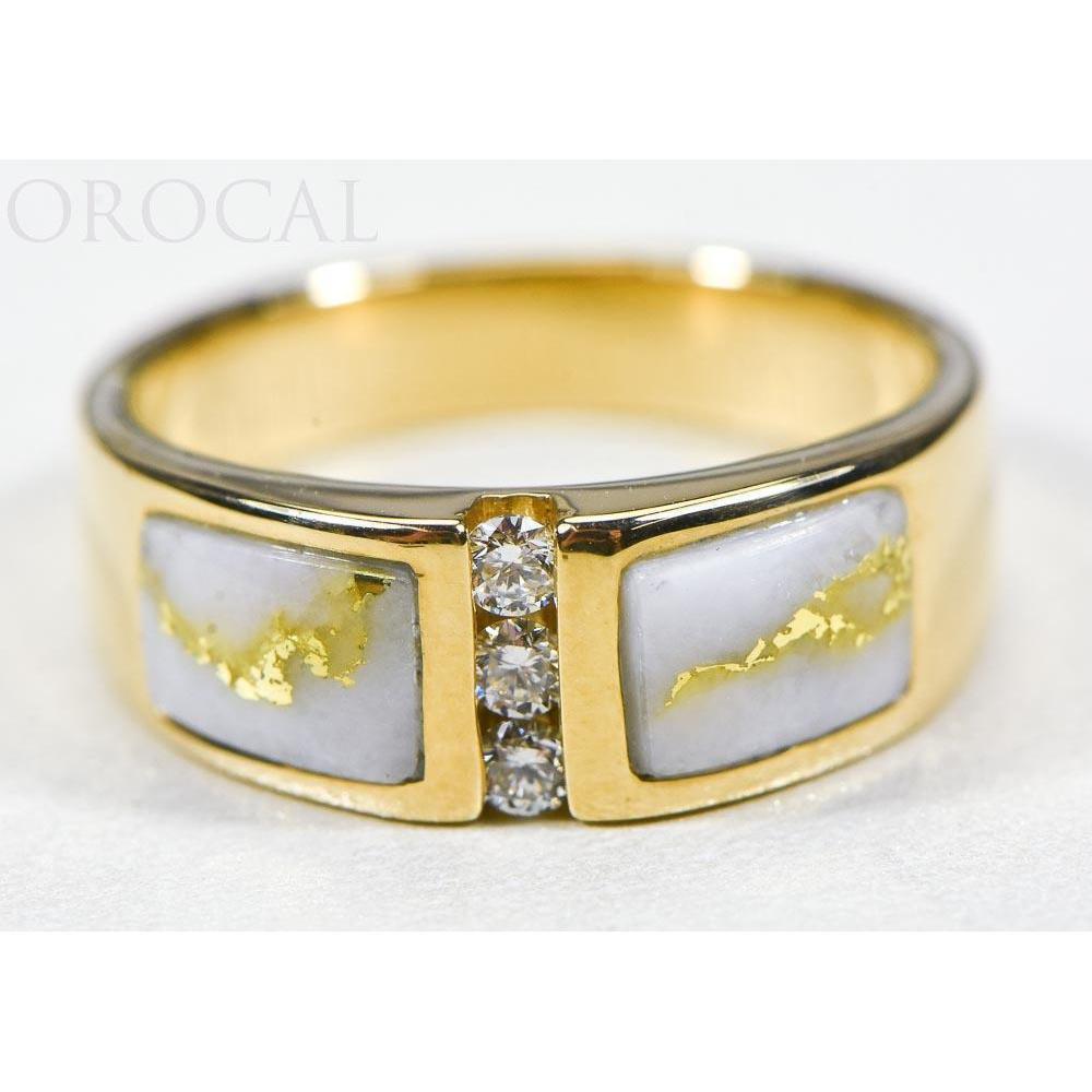 Gold Quartz Ladies Ring with Diamonds - RLL1330DQ-Destination Gold Detectors