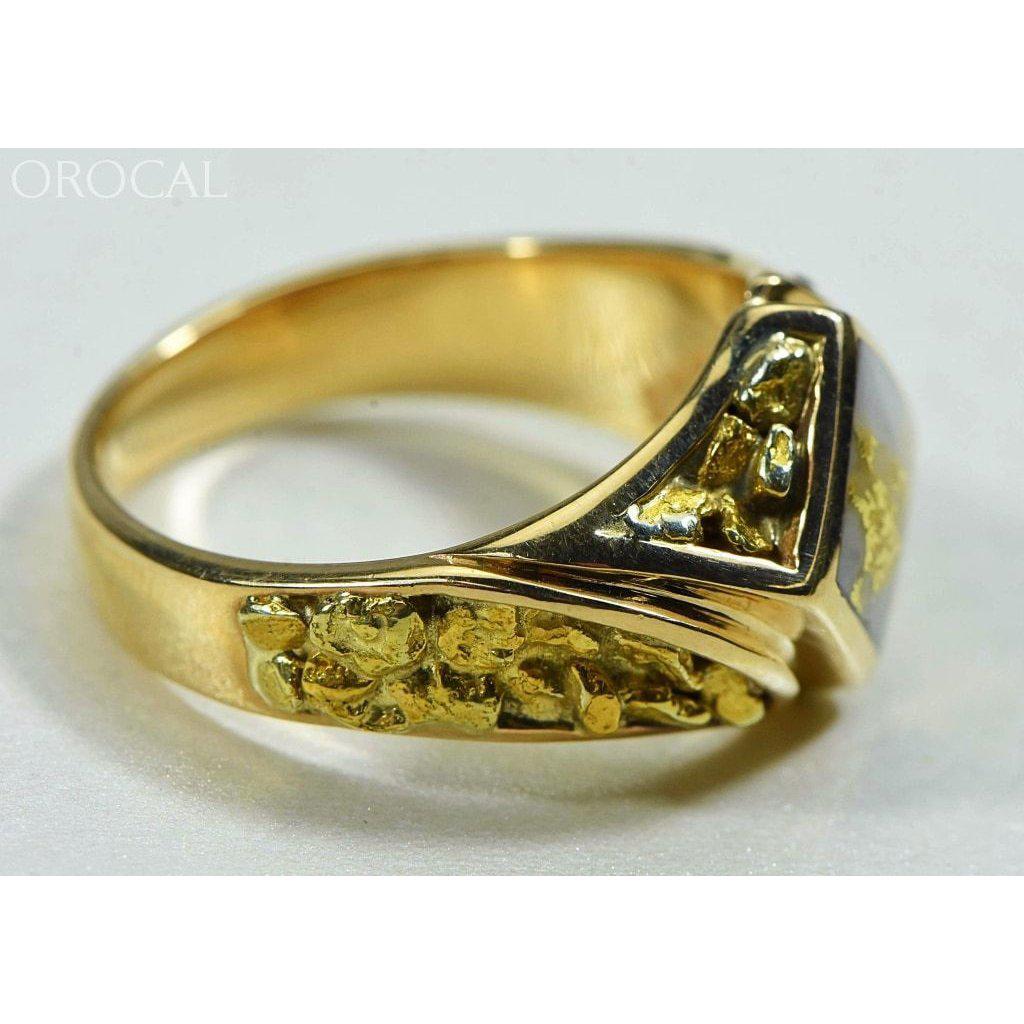 Gold Quartz Mens Ring - RM1083NQ-Destination Gold Detectors
