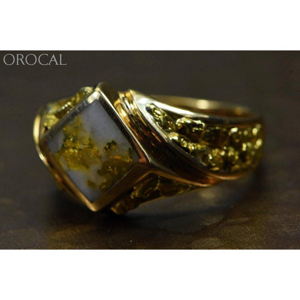 Gold Quartz Mens Ring - RM1083NQ-Destination Gold Detectors