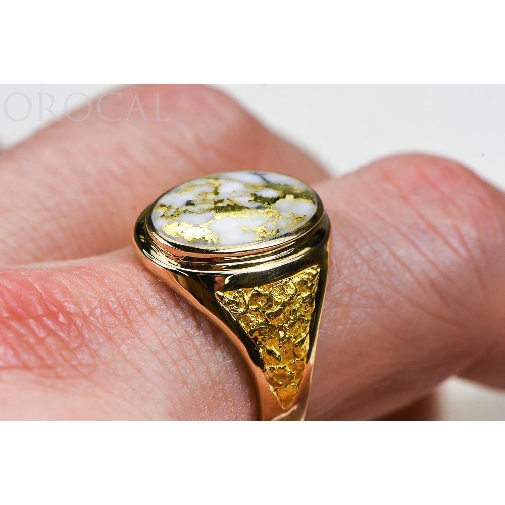 Gold Quartz Mens Ring - RM675Q-Destination Gold Detectors