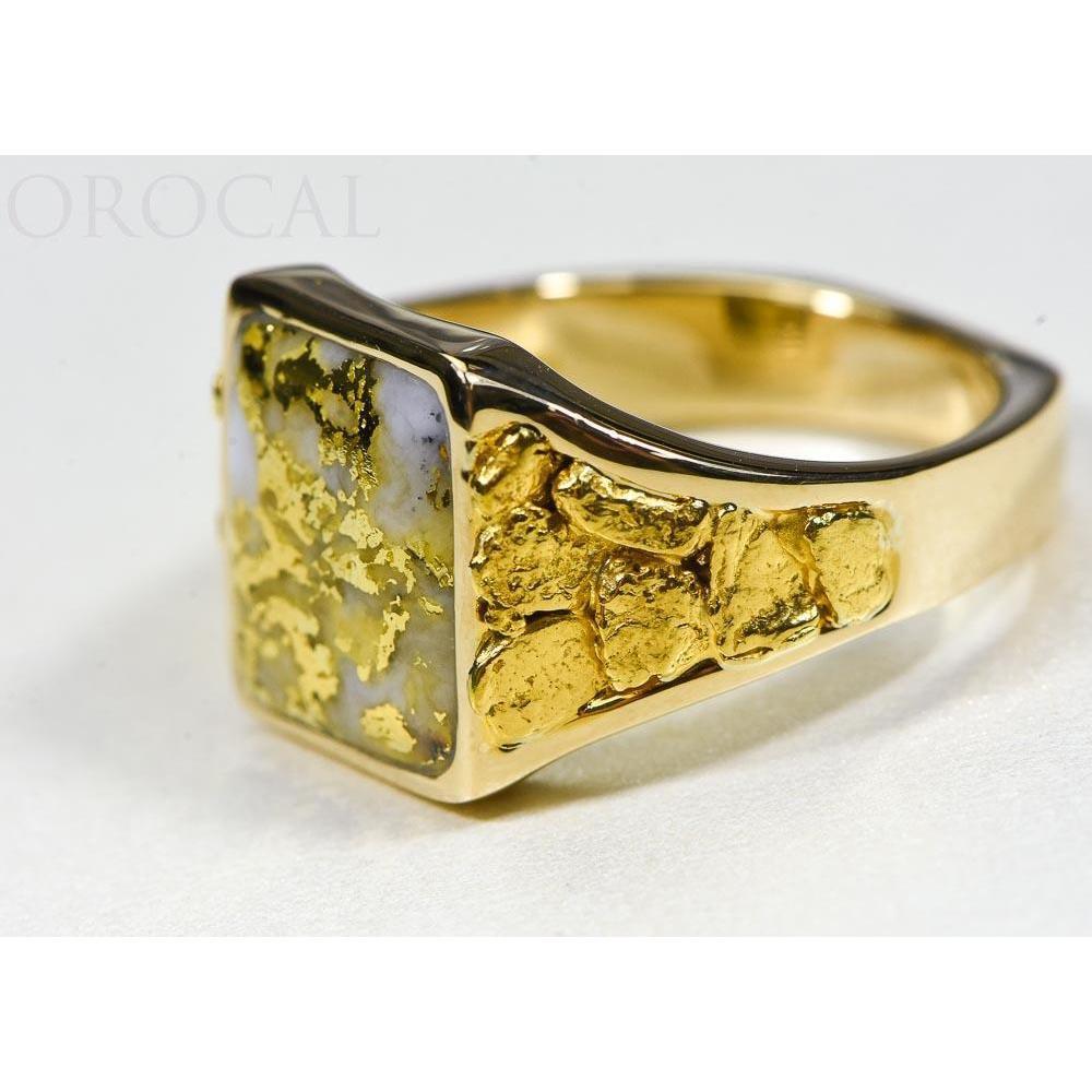 Gold Quartz Mens Ring - RM760Q-Destination Gold Detectors