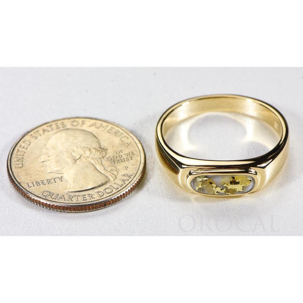 Gold Quartz Mens Ring - RM880Q-Destination Gold Detectors