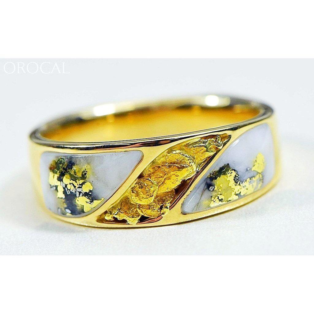 Gold Quartz Mens Ring - RM900NQ-Destination Gold Detectors