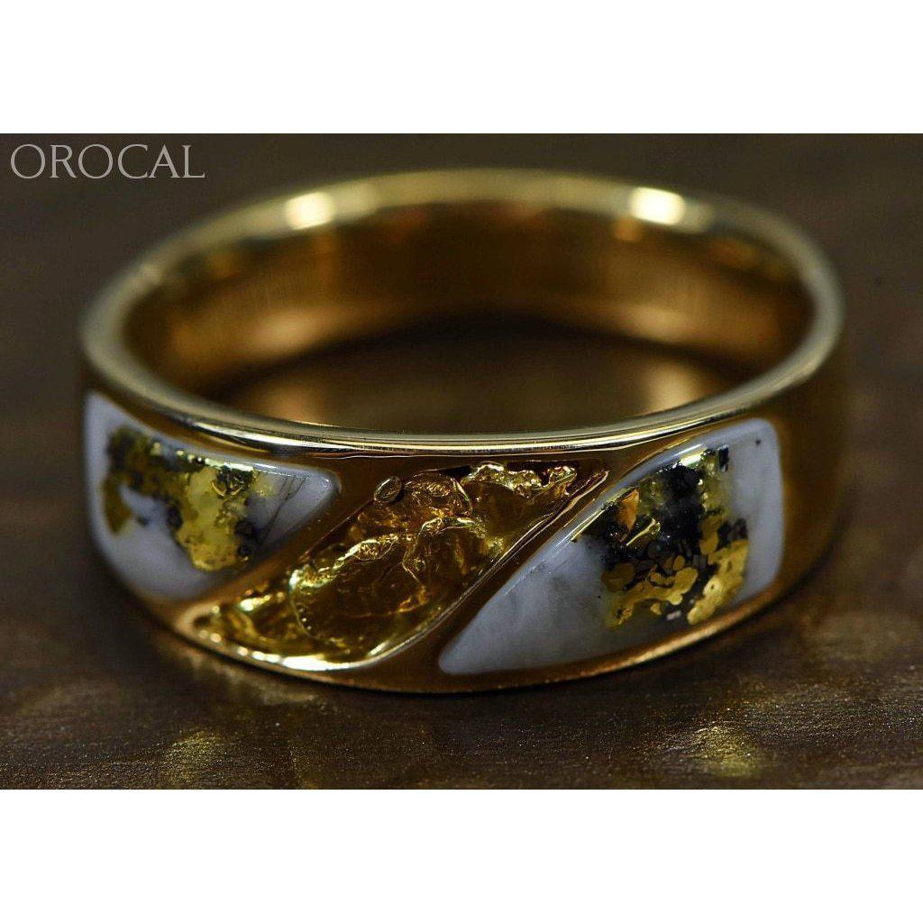 Gold Quartz Mens Ring - RM900NQ-Destination Gold Detectors