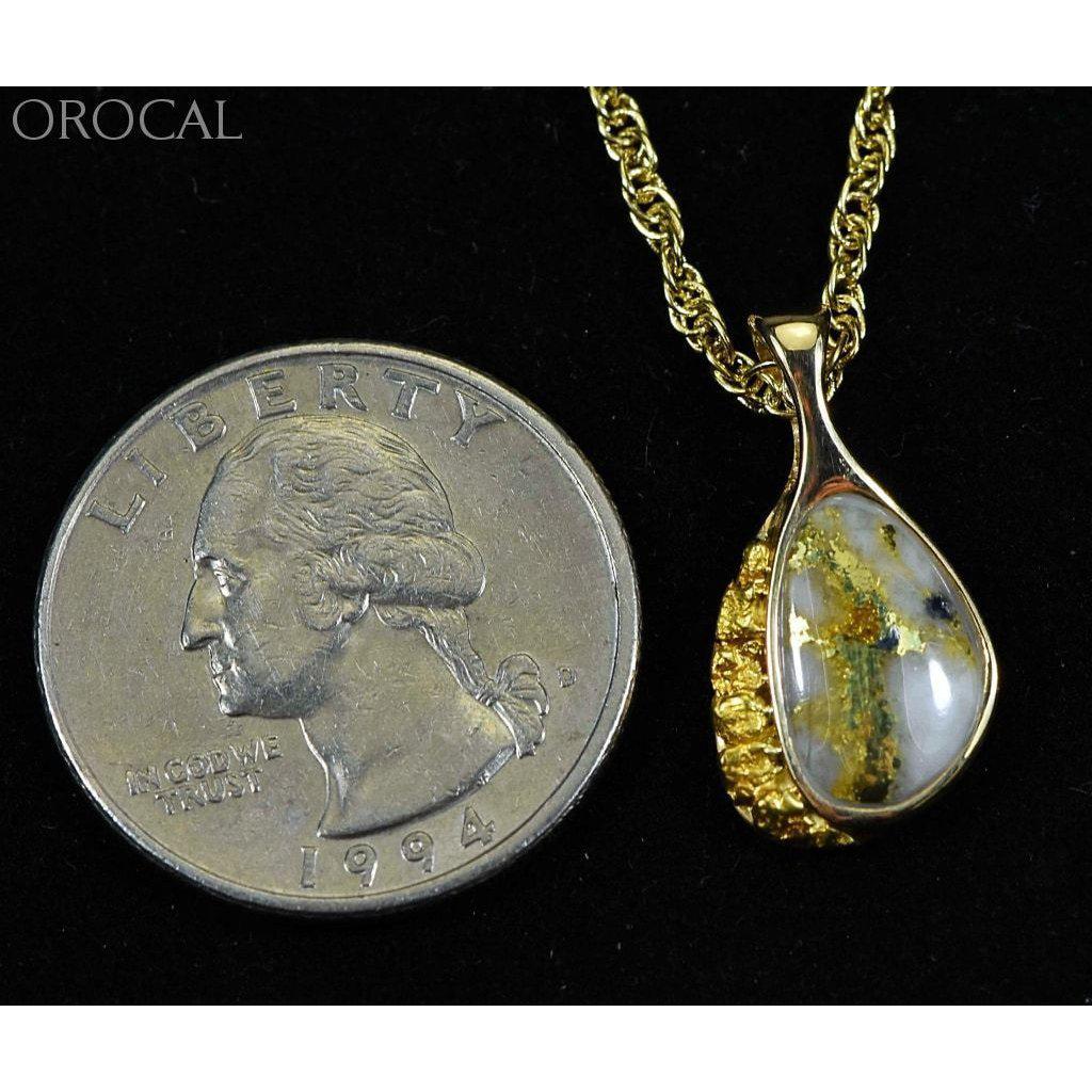 Gold Quartz Pendant & Nugget - PSC126QX-Destination Gold Detectors