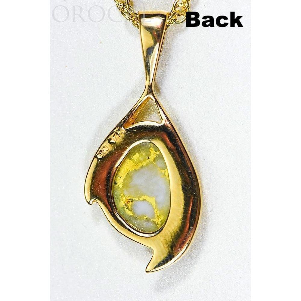 Gold Quartz Pendant - PN1117Q-Destination Gold Detectors