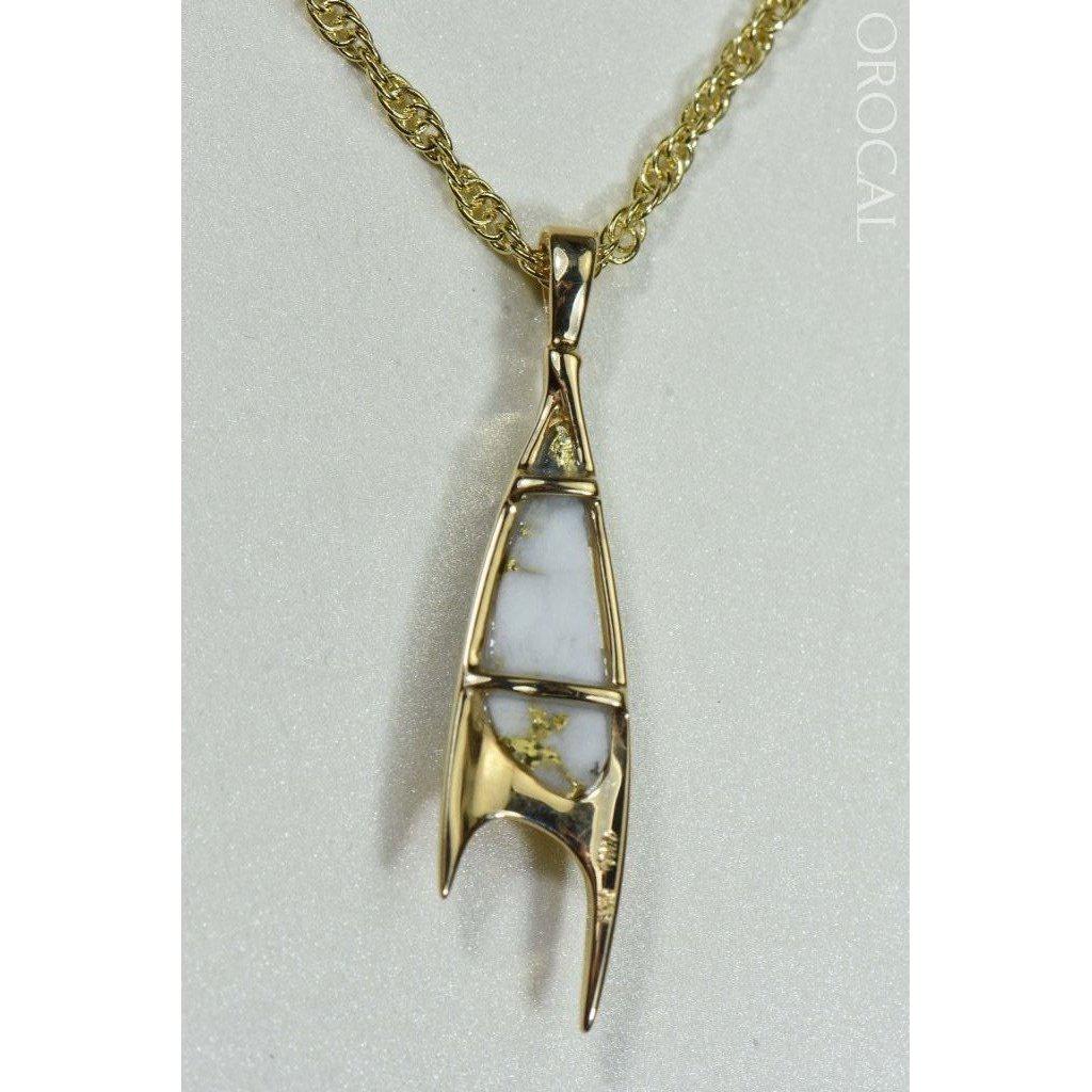 Gold Quartz Pendant - PN3700QX-Destination Gold Detectors