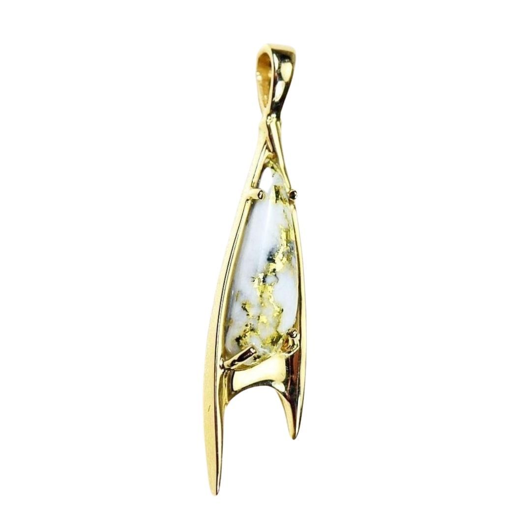 Gold Quartz Pendant - PN3700QX-Destination Gold Detectors