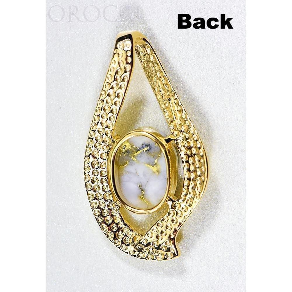 Gold Quartz Pendant - PN564QX-Destination Gold Detectors