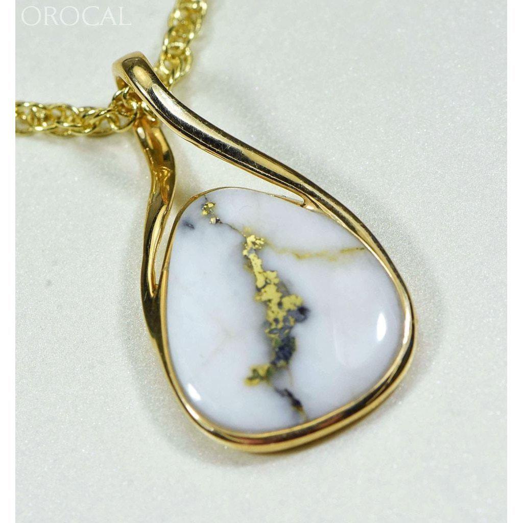 Gold Quartz Pendant - PN767QX-Destination Gold Detectors