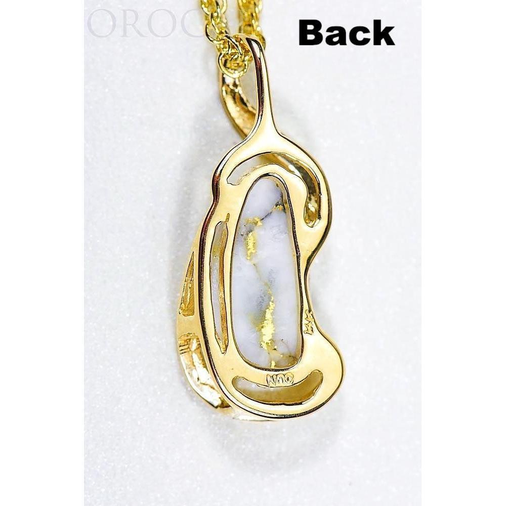 Gold Quartz Pendant - PN784LQX-Destination Gold Detectors