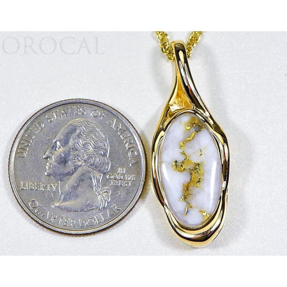 Gold Quartz Pendant - PN790QX-Destination Gold Detectors