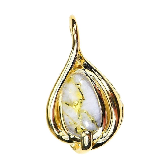 Gold Quartz Pendant - PN825QX-Destination Gold Detectors