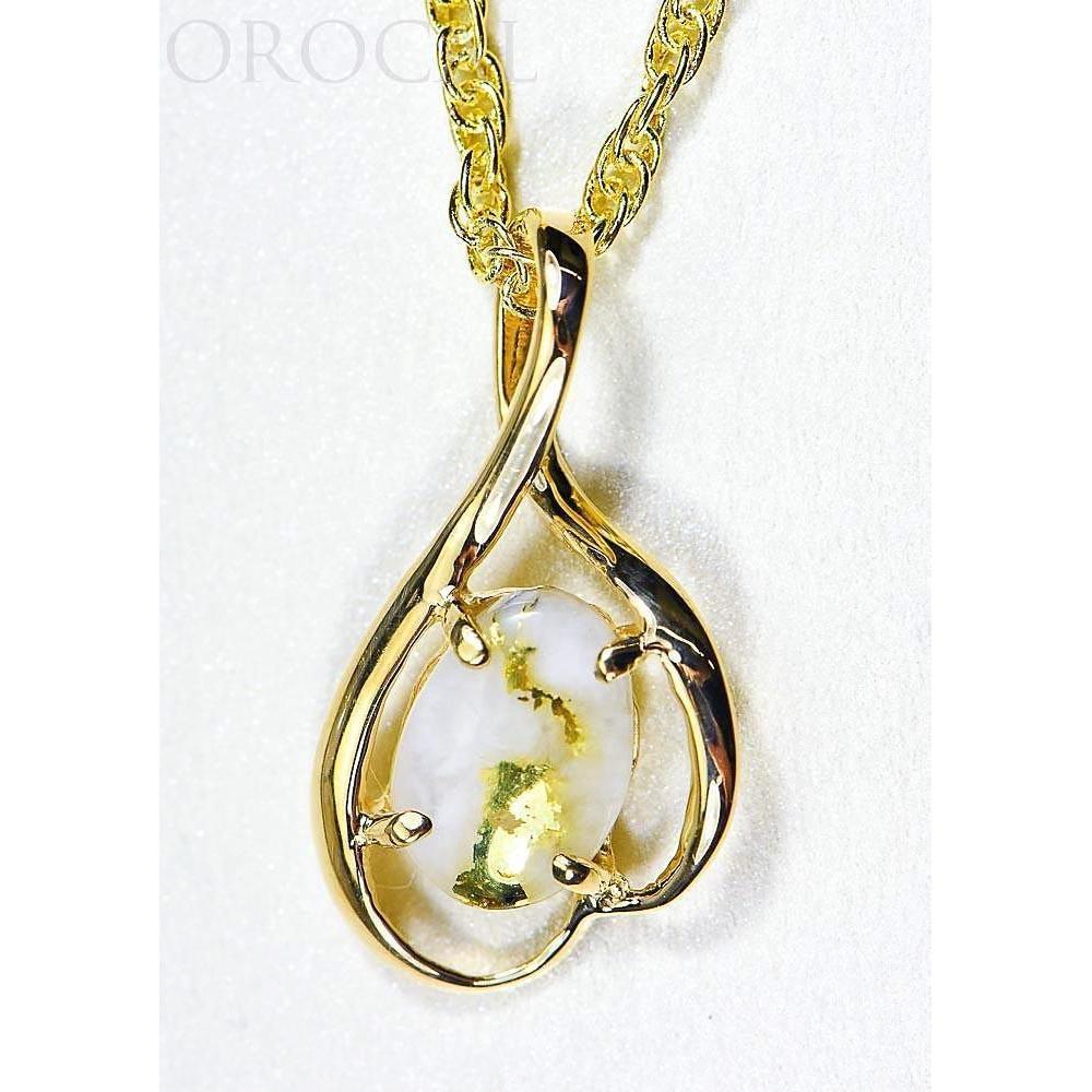 Gold Quartz Pendant - PN867QX-Destination Gold Detectors