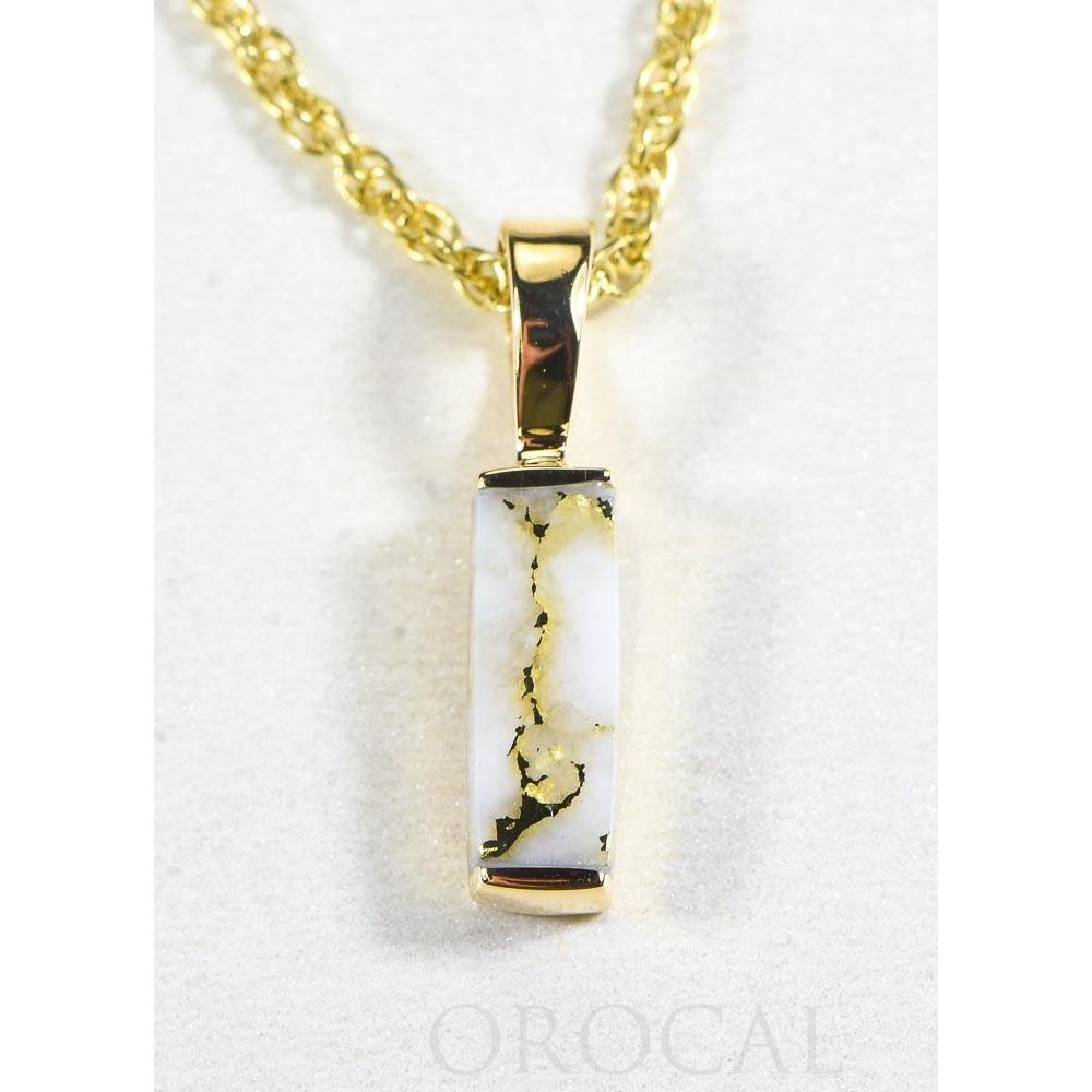 Gold Quartz Pendant - PN894SQ-Destination Gold Detectors