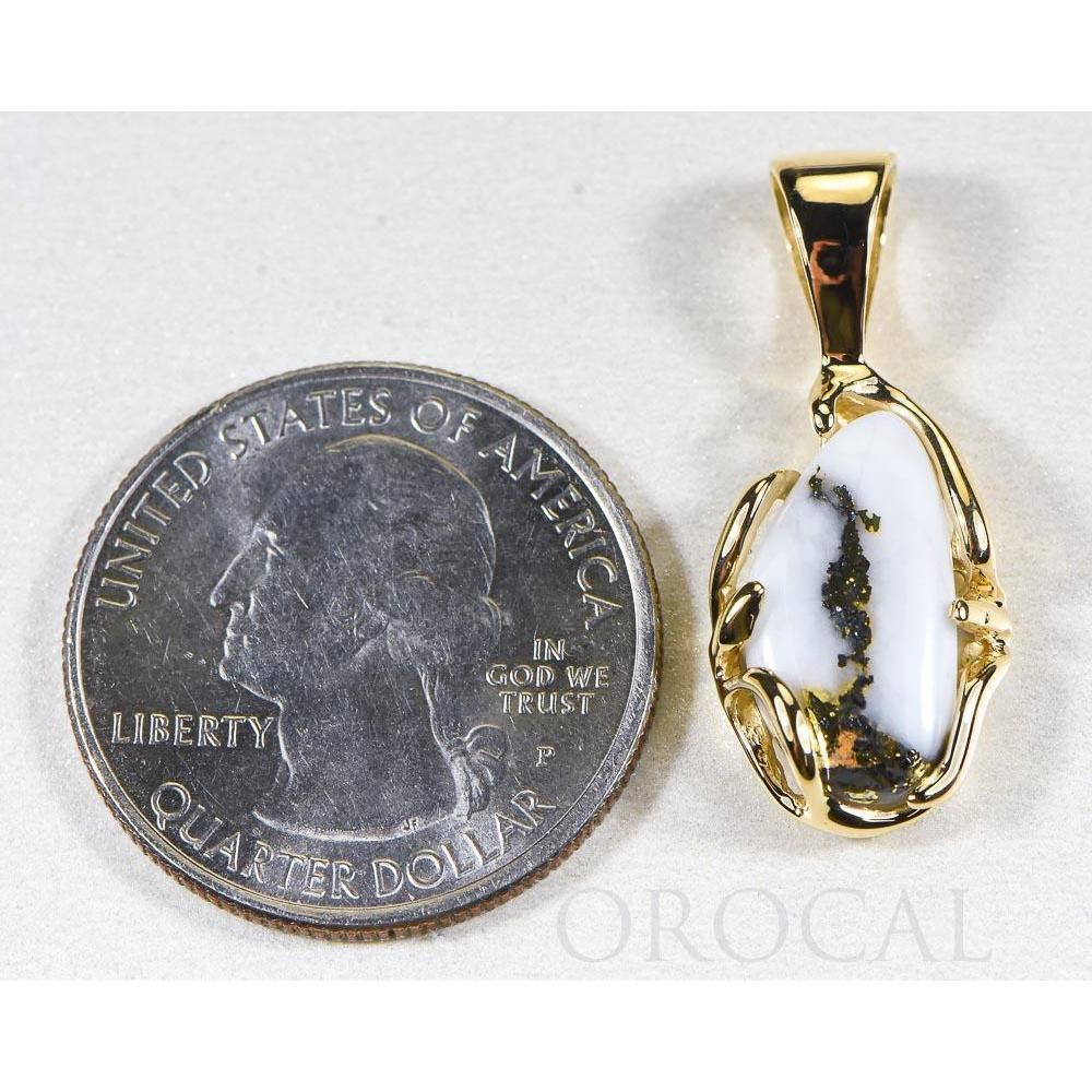 Gold Quartz Pendant - PRL1031Q-Destination Gold Detectors