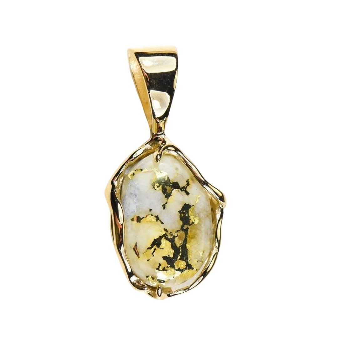 Gold Quartz Pendant - PRL232LQ-Destination Gold Detectors