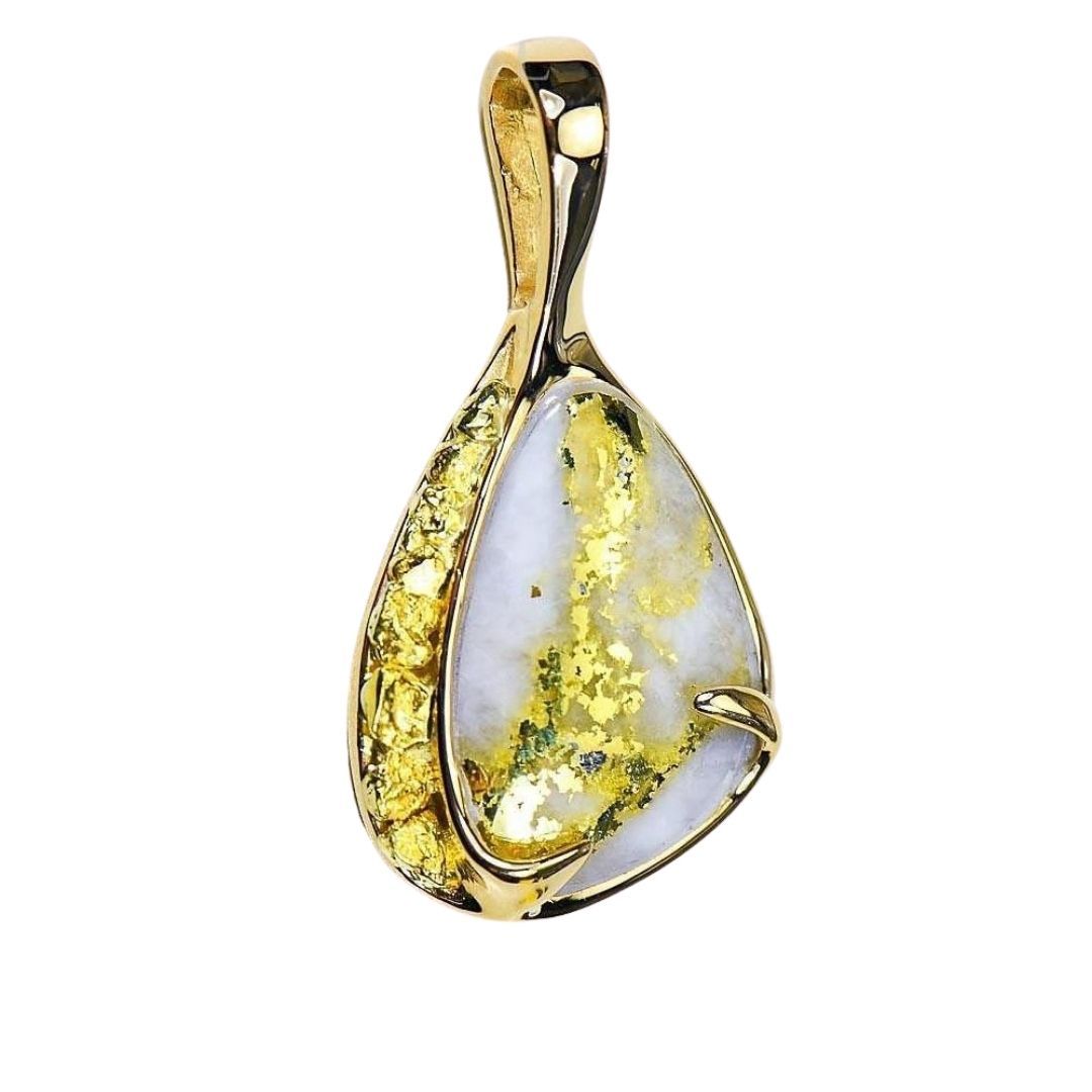 Gold Quartz Pendant - PSC105QX-Destination Gold Detectors