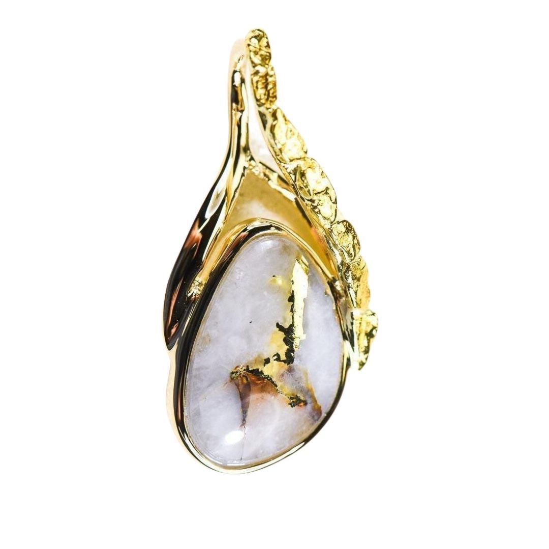 Gold Quartz Pendant - PSC128NQX-Destination Gold Detectors