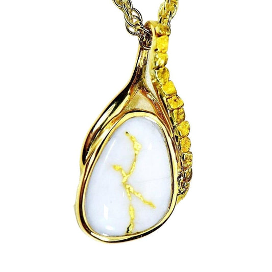 Gold Quartz Pendant - PSC129NQX-Destination Gold Detectors