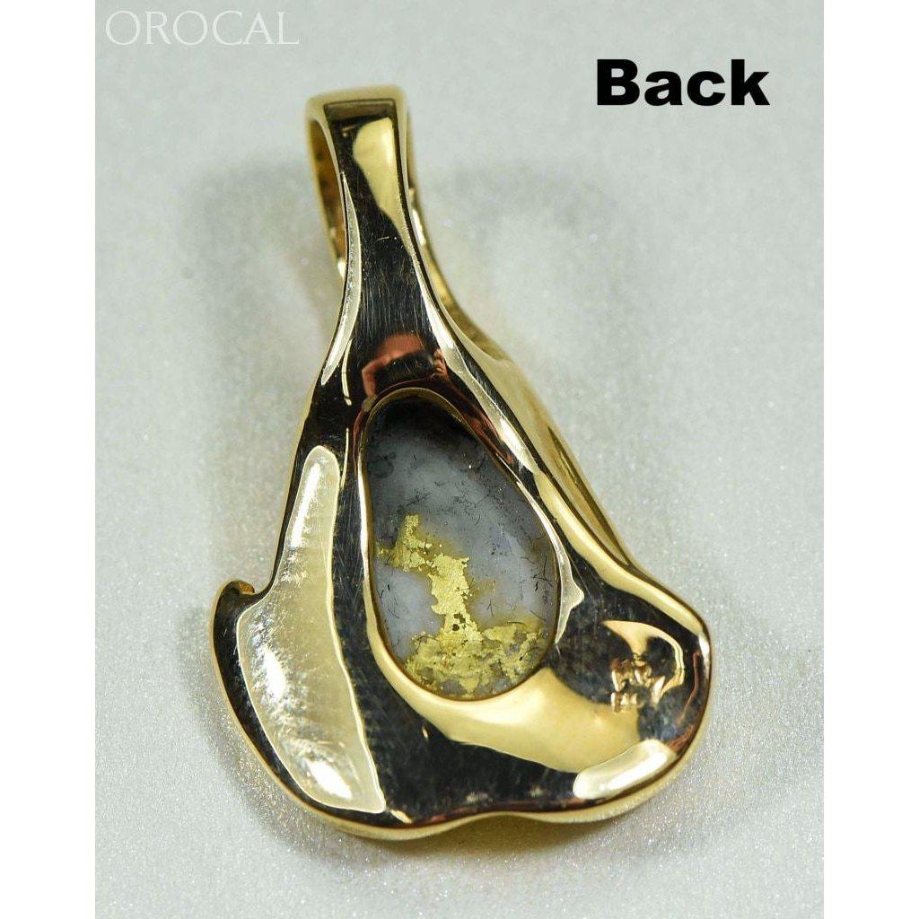 Gold Quartz Pendant with Diamonds - PDL106SD14QX-Destination Gold Detectors