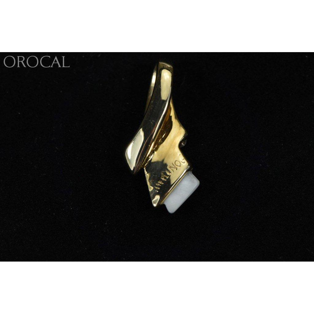 Gold Quartz Pendant with Diamonds - PDL8SD8QX-Destination Gold Detectors