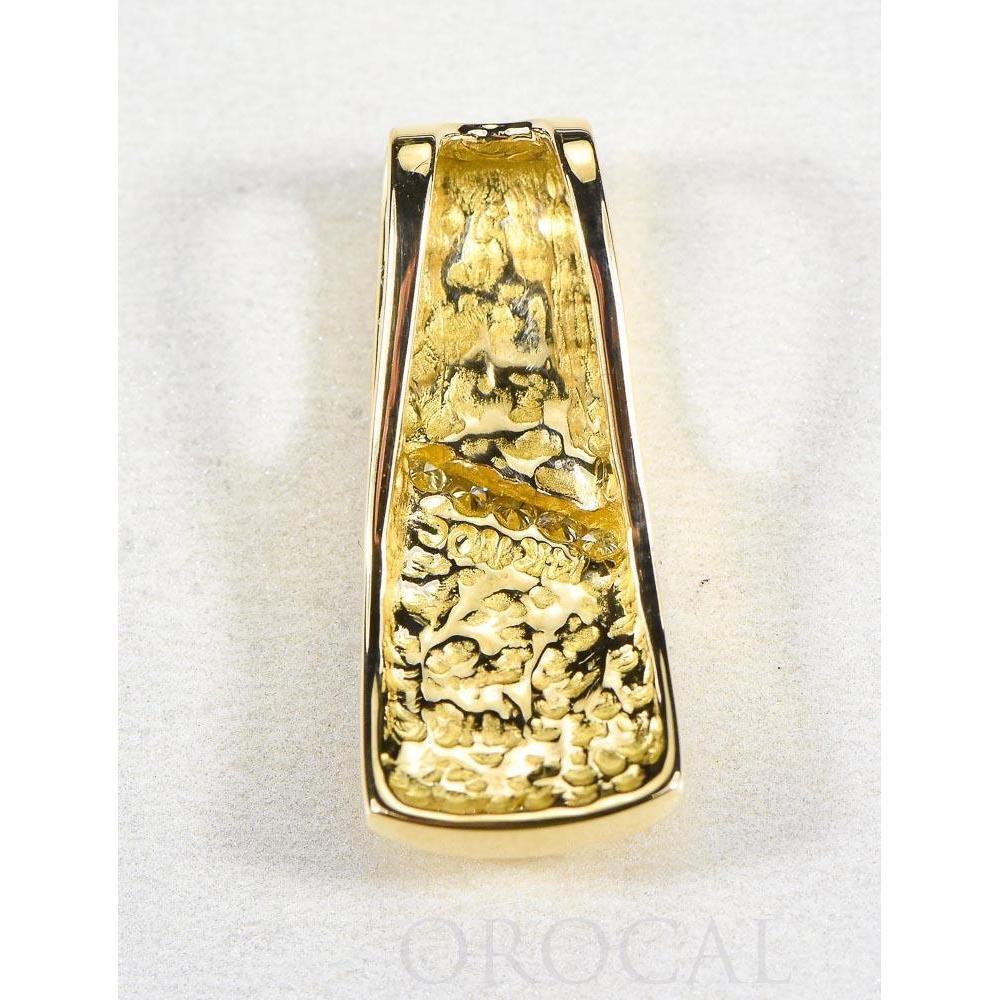 Gold Quartz Pendant with Diamonds - PN798DNQ-Destination Gold Detectors