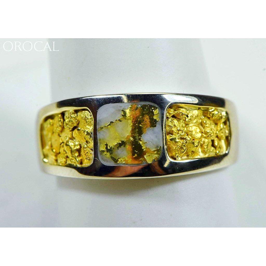 Gold Quartz Ring Ladies "Orocal" RM651OLQ Genuine Hand Crafted Jewelry - 14K Gold Yellow Gold Casting-Destination Gold Detectors