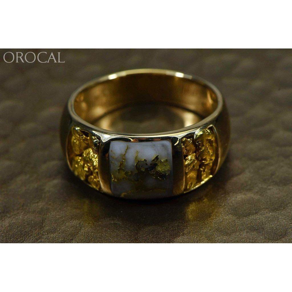 Gold Quartz Ring Mens - M1088NQ-Destination Gold Detectors