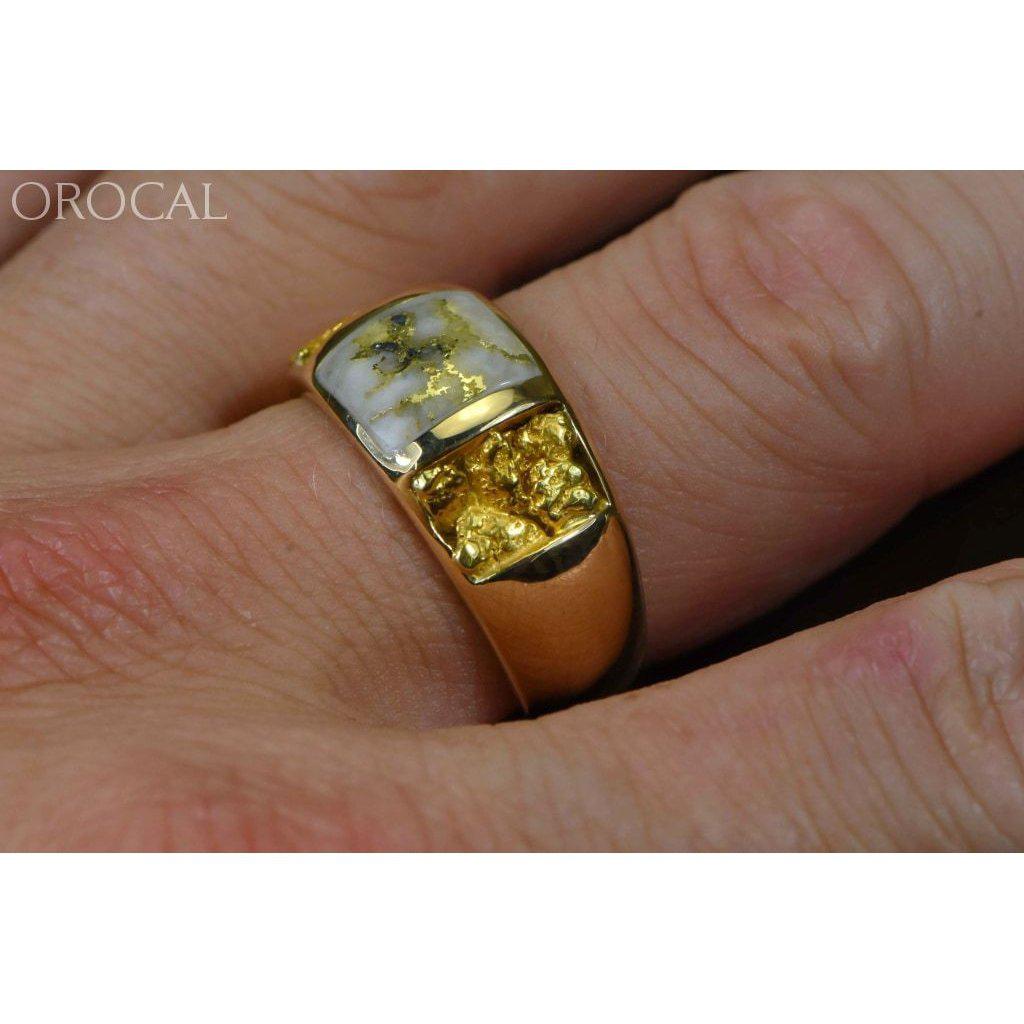 Gold Quartz Ring Mens - M1088NQ-Destination Gold Detectors