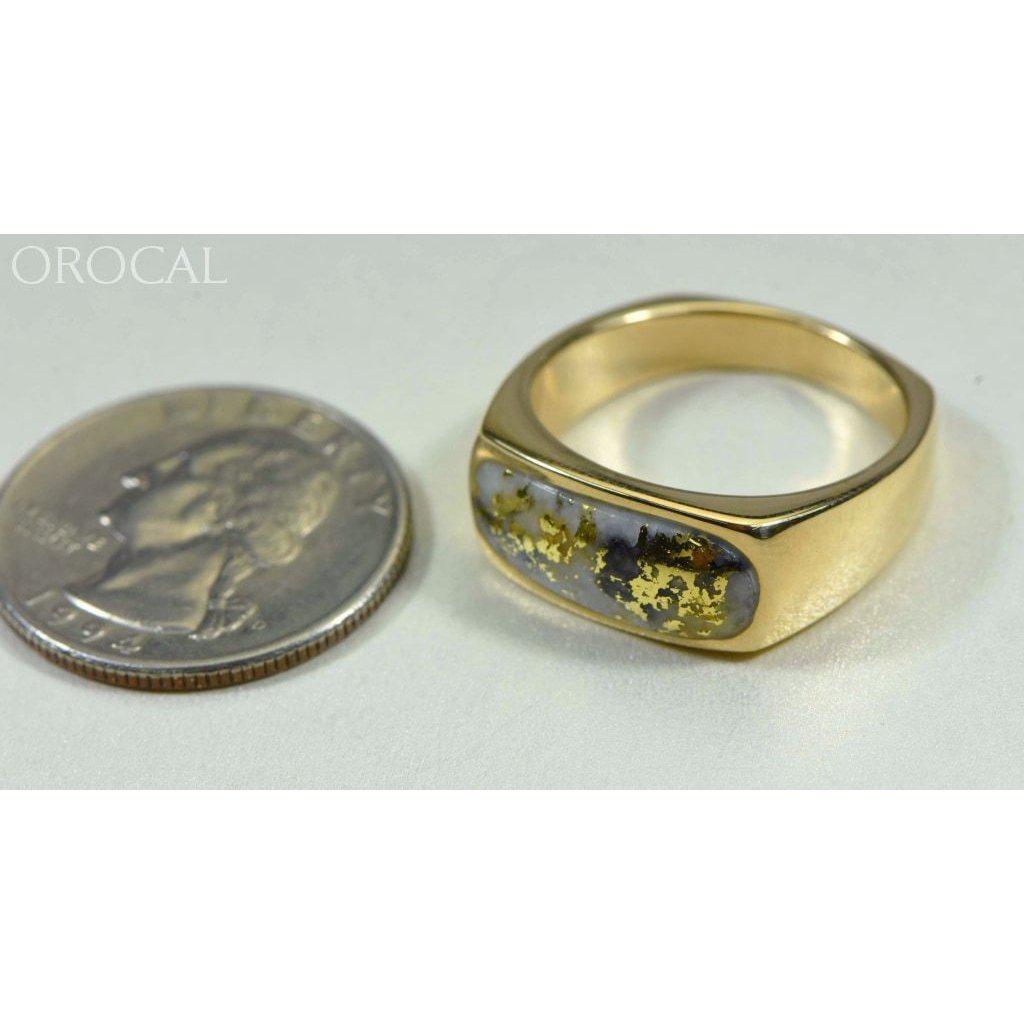 Gold Quartz Ring Mens - RM816Q-Destination Gold Detectors