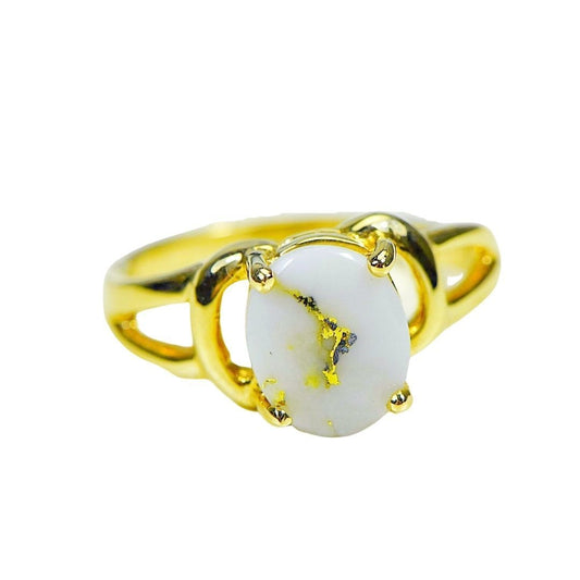 Gold Quartz Ring - RL1023Q-Destination Gold Detectors