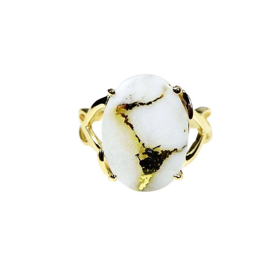 Gold Quartz Ring - RL1106Q-Destination Gold Detectors