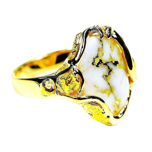 Gold Quartz Ring - RL232LQ-Destination Gold Detectors