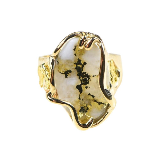 Gold Quartz Ring - RL232XLQ-Destination Gold Detectors