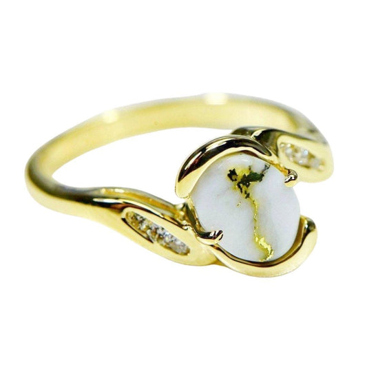 Gold Quartz Ring - RL586D10Q-Destination Gold Detectors