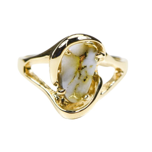 Gold Quartz Ring - RL784SQ-Destination Gold Detectors