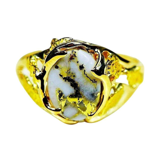 Gold Quartz Ring - RL958Q-Destination Gold Detectors