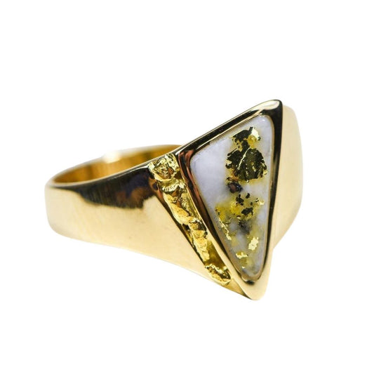 Gold Quartz Ring - RLL1024NQ-Destination Gold Detectors