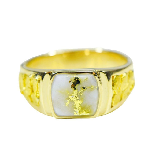 Gold Quartz Ring - RLL1075NQ-Destination Gold Detectors