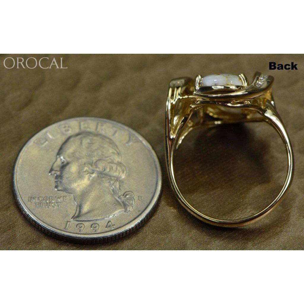 Gold Quartz Ring with Diamonds - RL1028DQ-Destination Gold Detectors