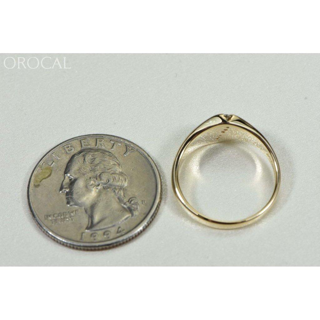 Gold Quartz Ring with Diamonds- RL1064DQ-Destination Gold Detectors