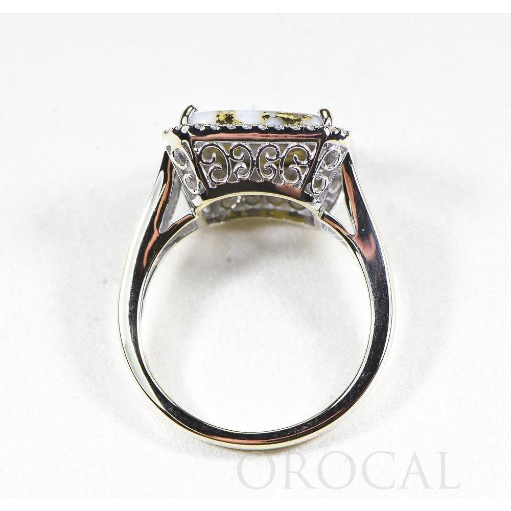 Gold Quartz Ring with Diamonds - RL1180DQ-Destination Gold Detectors