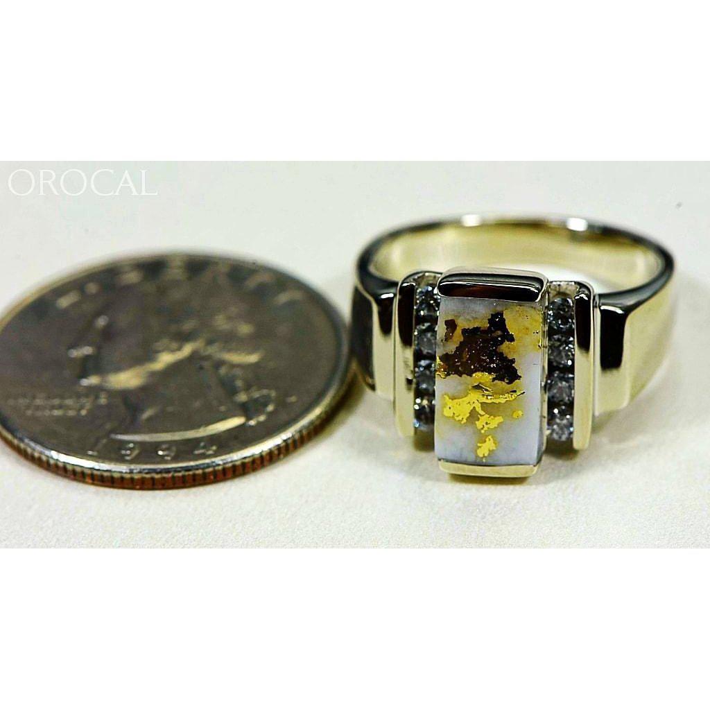Gold Quartz Ring with Diamonds - RL639D32QW-Destination Gold Detectors