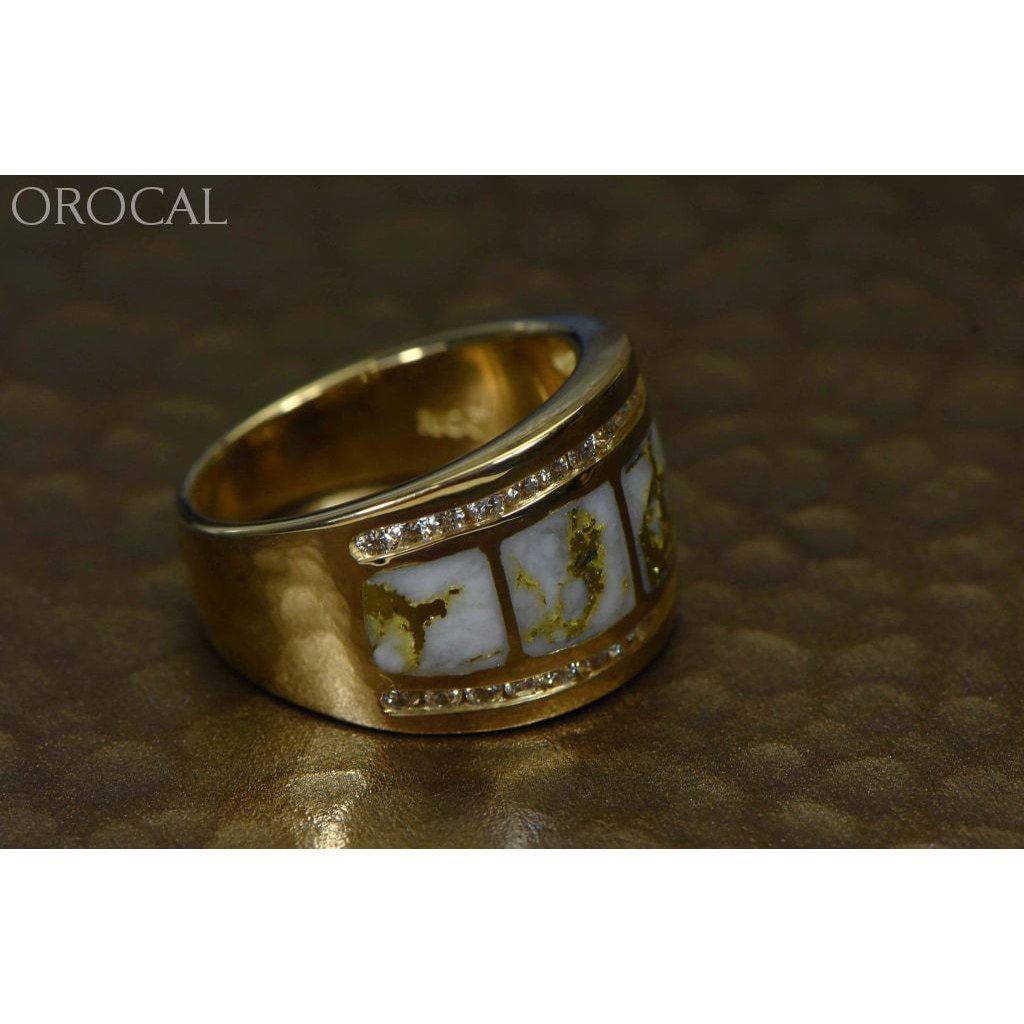 Gold Quartz Ring with Diamonds - RL892D60Q-Destination Gold Detectors