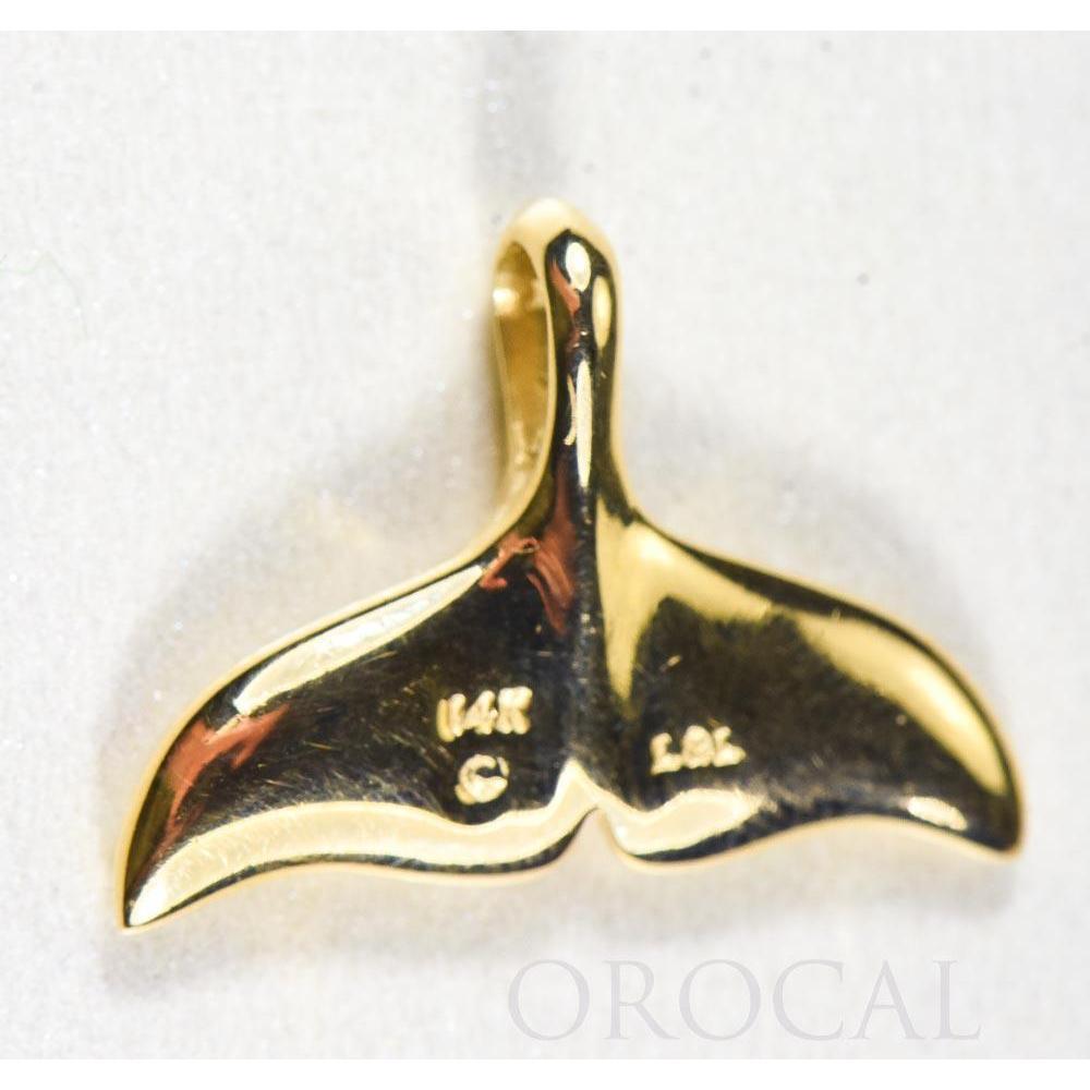 Gold Quartz Whales Tail Pendant - PAJWT301QX-Destination Gold Detectors